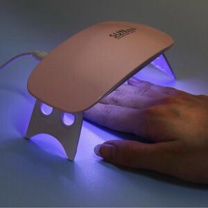 Pink Portable UV LED Nail Lamp